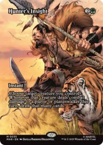 Hunter's Insight (#35) (foil) (borderless) - Marvel