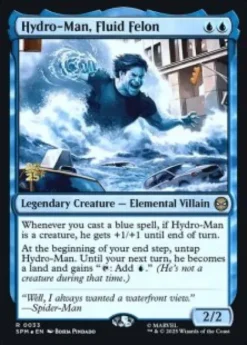 Hydro-Man, Fluid Felon (foil) - Marvel's Spider-Man Prerelease Promo's