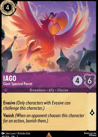 Iago, Giant Spectral Parrot (foil) - Archazia's island