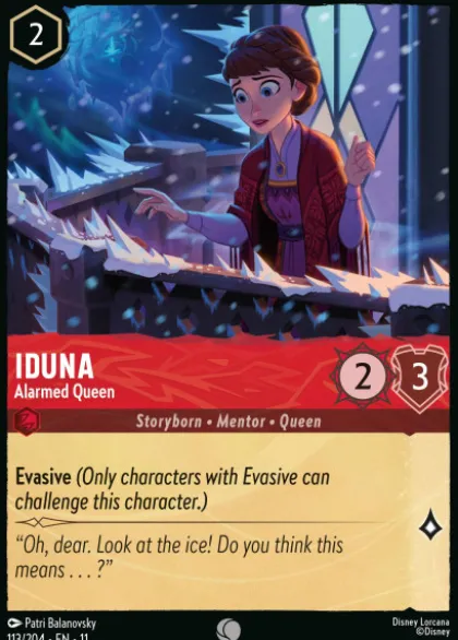 Iduna, Alarmed Queen (foil) - Winterspell