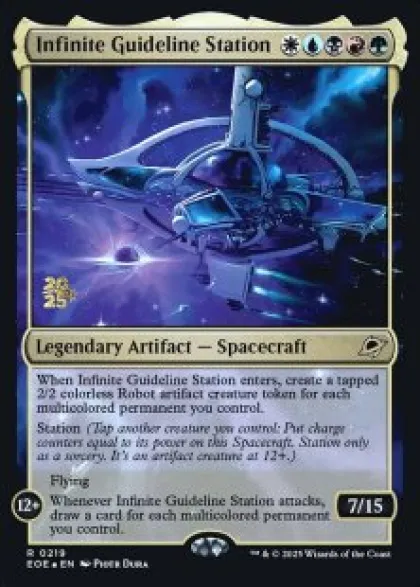 Infinite Guideline Station (foil) - Edge of Eternities prerelease Promo's