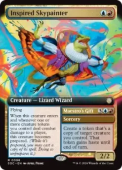 Inspired Skypainter (extended art) - Secrets of Strixhaven Commander Varianten
