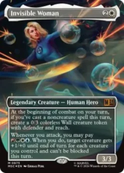 Invisible Woman (#875) (surge foil) (borderless) - Marvel Super Heroes Commander