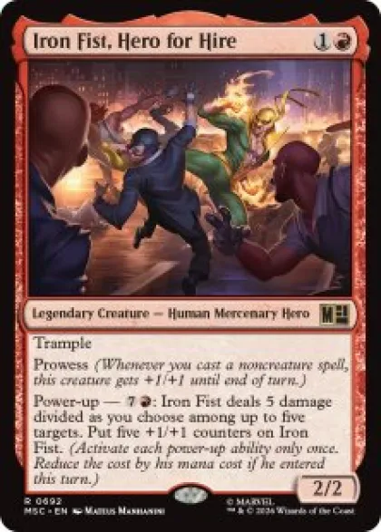 Iron Fist, Hero for Hire - Marvel Super Heroes Commander