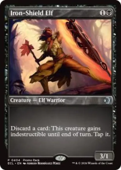 Iron-Shield Elf (foil) - Lorwyn Eclipsed Promo's