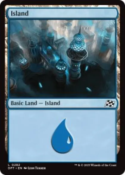 Island (#282) (foil) - Aetherdrift