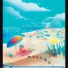 Island (#280) (foil) (full art) - Marvel Super Heroes