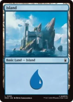 Island (#290) (foil) - Marvel Super Heroes