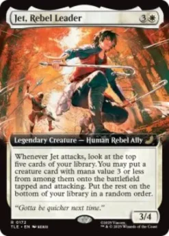 Jet, Rebel Leader (extended art) - Avatar: The Last Airbender Eternal Varianten
