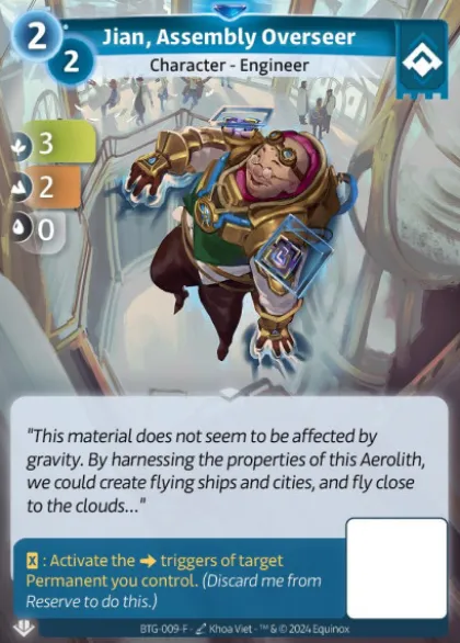 Jian, Assembly Overseer (F) - Altered Beyond the Gates