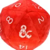 Jumbo D20 Plush Dungeons and Dragons - Red & White