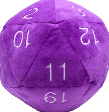 Jumbo D20 Plush Purple