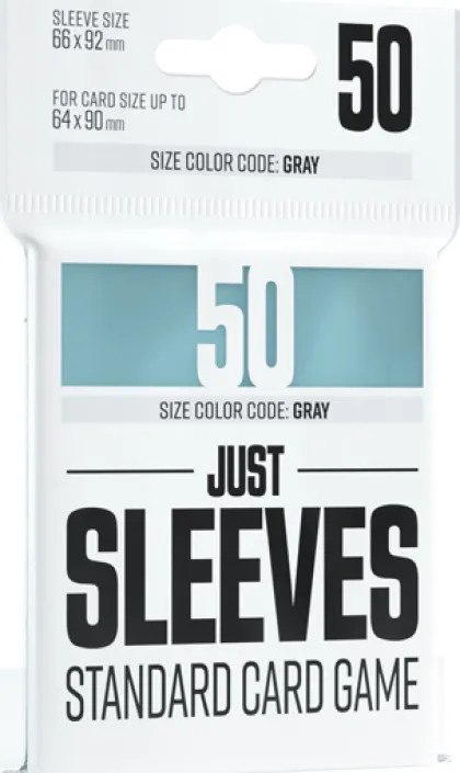 Just Sleeves - Standard Card Game Sleeves: Clear (50 stuks)