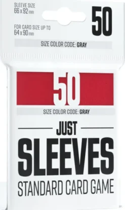 Just Sleeves - Standard Card Game Sleeves: Red (50 stuks)