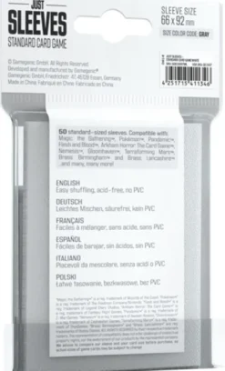 Just Sleeves - Standard Card Game Sleeves: White (50 stuks)