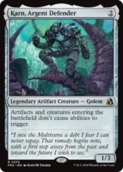 Karn, Argent Defender (foil) - Reality Fracture