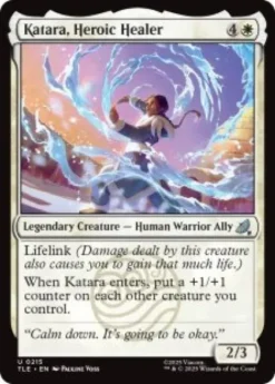 Katara, Heroic Healer (#215) (foil) - Avatar: The Last Airbender Eternal