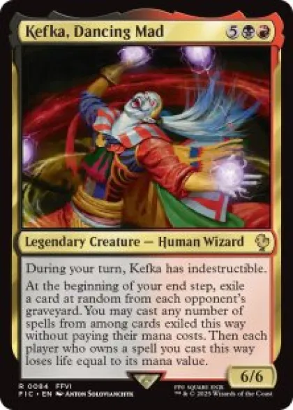 Kefka, Dancing Mad (surge foil) - Final Fantasy Commander