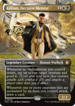 Killian, Decisive Mentor (borderless) - Secrets of Strixhaven Commander