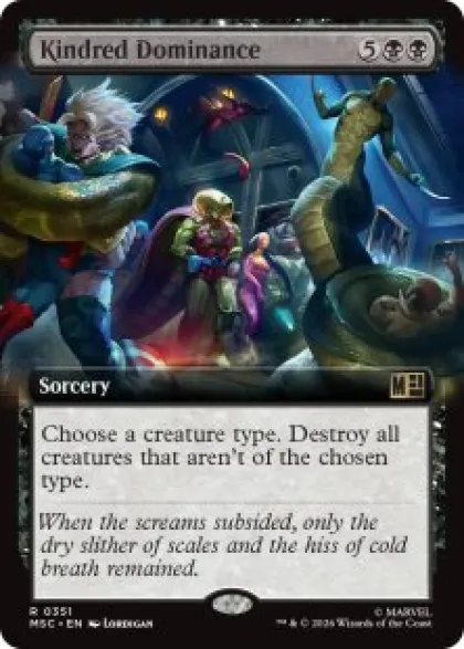 Kindred Dominance (extended art) - Marvel Super Heroes Commander Varianten