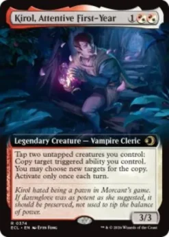 Kirol, Attentive First-Year (foil) (extended art) - Lorwyn Eclipsed Varianten