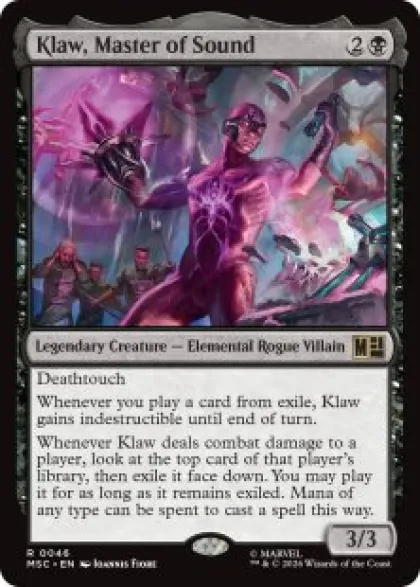 Klaw, Master of Sound (surge foil) - Marvel Super Heroes Commander