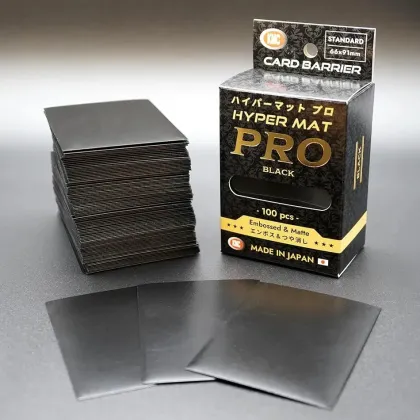KMC Standard Sleeves - Hyper Matte PRO: Black 66 x 91 mm (100 stuks)