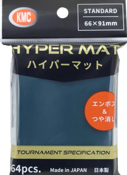 KMC - Standard Sleeves Hyper Matte: Green 66 x 91 mm(64 stuks)