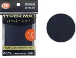 KMC - Standard Sleeves Hyper Matte: Black 66 x 91 mm (64 stuks)