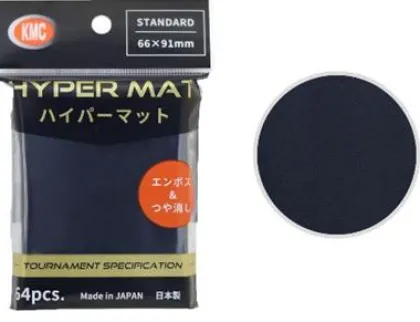 KMC - Standard Sleeves Hyper Matte: Black 66 x 91 mm (64 stuks)
