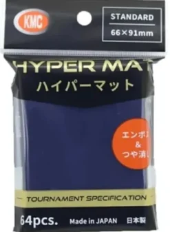 KMC - Standard Sleeves Hyper Matte: Blue 66 x 91 mm(64 stuks)