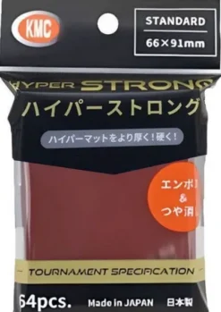 KMC Standard Sleeves - Hyper Strong: Red 66 x 91 (64 stuks)