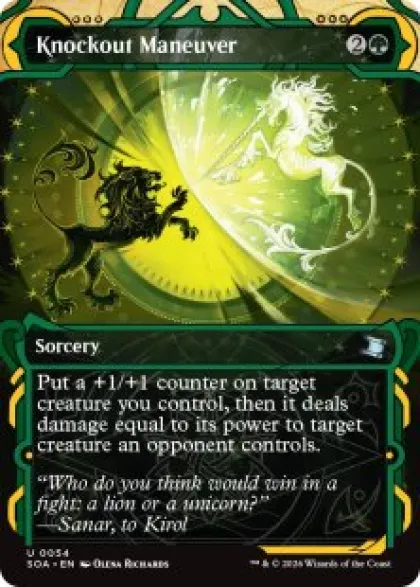 Knockout Maneuver (#054) (foil) (showcase) - Secrets of Strixhaven Mystical Archive