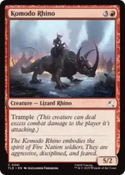 Komodo Rhino (#241) (foil) - Avatar: The Last Airbender Eternal