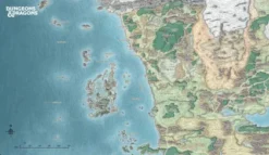 Konix Dungeons and Dragons - Muismat XL: Map of Faerûn