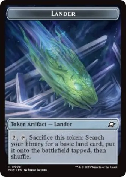 Lander token (#8) (foil) - Edge of Eternities