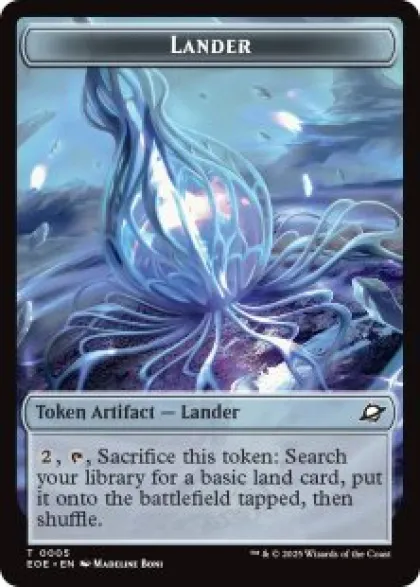 Lander token (#5) (foil) - Edge of Eternities