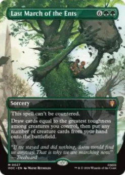 Last March of the Ents (#27) (foil) (borderless) - The Hobbit Eternal