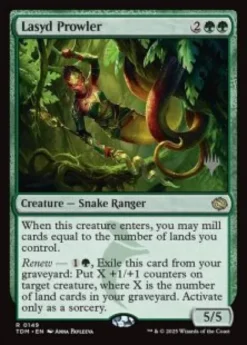 Lasyd Prowler (foil) - Tarkir: Dragonstorm Planeswalker Stamped