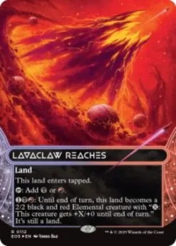 Lavaclaw Reaches (#112) (galaxy foil) (borderless) - Edge of Eternities Stellar Sights