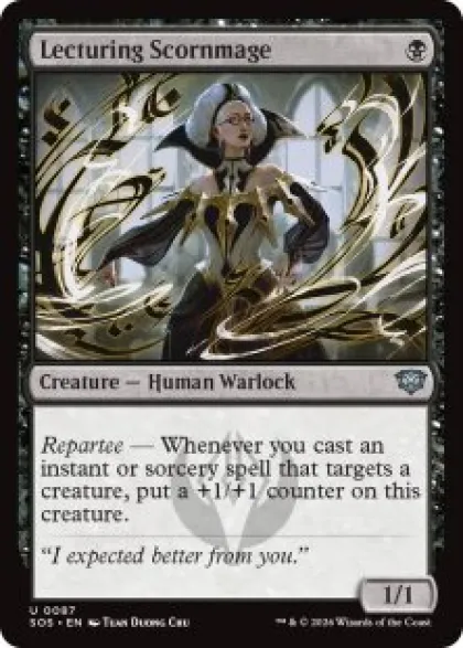 Lecturing Scornmage (foil) - Secrets of Strixhaven