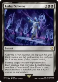 Lethal Scheme (surge foil) - Final Fantasy Commander