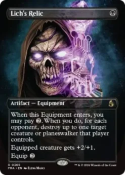 Lich's Relic (foil) (borderless) - Reality Fracture Varianten