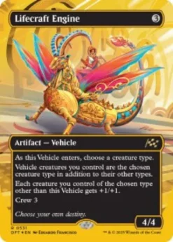 Lifecraft Engine (#531) (first-place foil) (borderless) - Aetherdrift First-Place Box Toppers