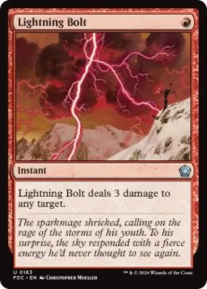 Lightning Bolt - Foundations Commander Decks
