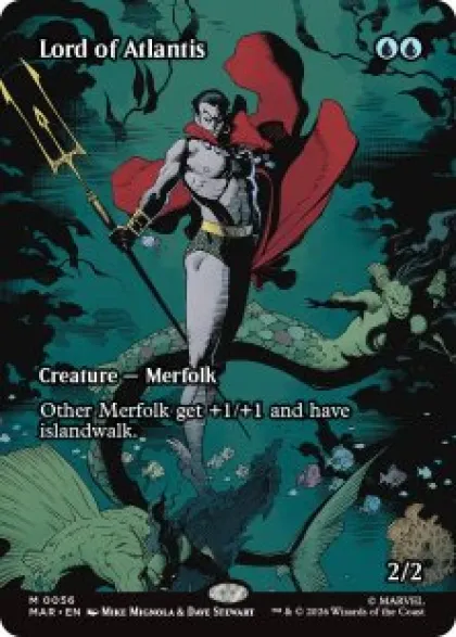 Lord of Atlantis (#56) (foil) (borderless) - Marvel