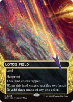 Lotus Field (#23) (foil) (borderless) - Edge of Eternities Stellar Sights
