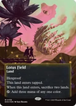 Lotus Field (#158) (galaxy foil) (borderless) - Edge of Eternities Stellar Sights