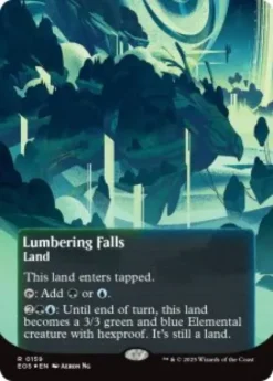 Lumbering Falls (#159) (galaxy foil) (borderless) - Edge of Eternities Stellar Sights