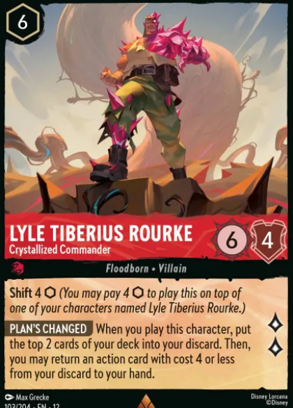 Lyle Tiberius Rourke, Crystallized Commander - Wilds Unknown